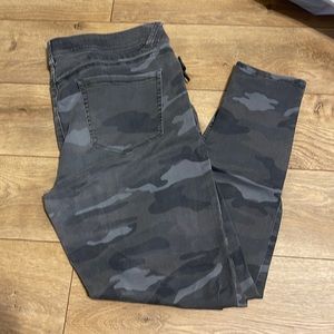 Camo Skinny Leg Jeans
